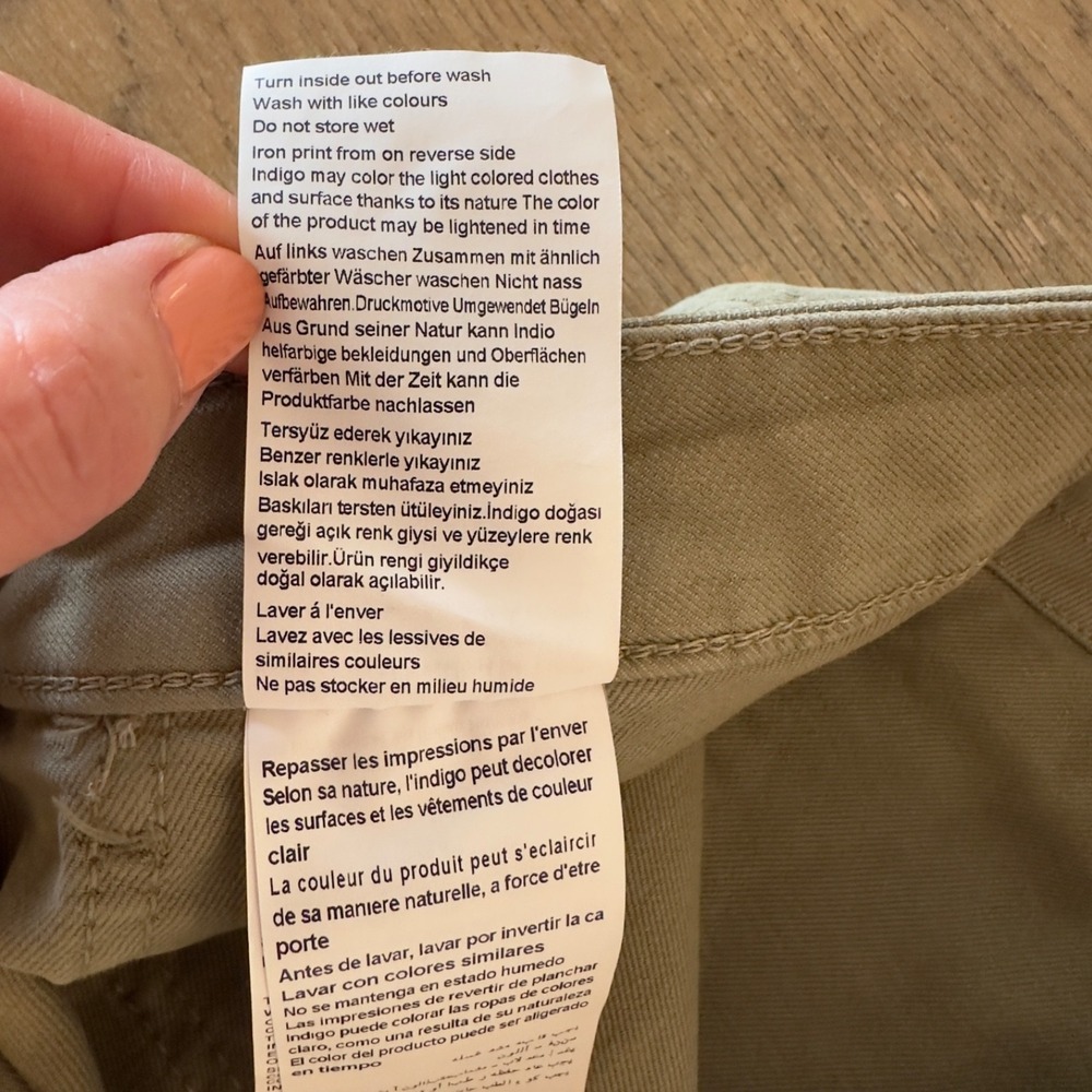 Mavi IVY Mid Rise Slim Cargo Jeans Pants Jogger-Khaki Green-Women Sz 25/28-Small - Picture 13 of 16